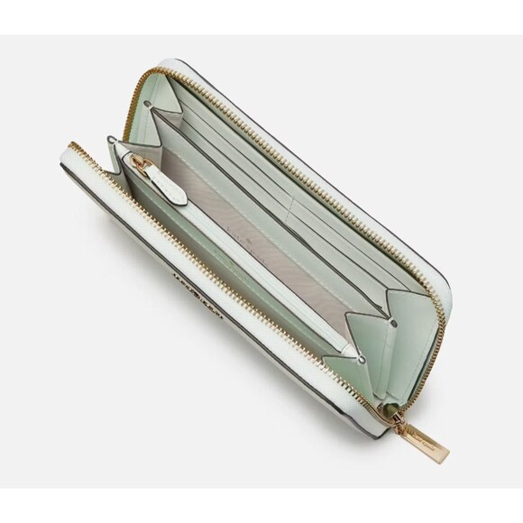 New Kate Spade Leila Large Continental Wallet Pebble Leather Lime Sherbert - Picture 3 of 3